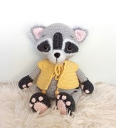 Szop, maskotka na szydełku, rękodzieło, amigurumi 