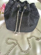 Czarny wizytowy plecaczek