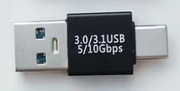 Adapter Przejściówka USB A męski na typ C męski.