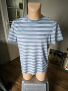 Farah t-shirt męski w paski S błękitny lato