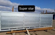 Brama przesuwna panelowa pełna 4mx1,42m SUPER STAR,ocynk,5m,6m światło