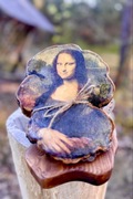 Decoupage na hubie - „Mona Lisa”
