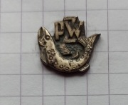 Odznaka PZW (1944-1989 r.) Mennica Państwowa Ryba kolor srebrny na śrubę