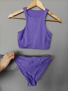 Strój kąpielowy dwuczęściowy fiolet xs 