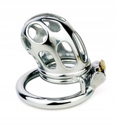 Stalowy pas cnoty Chastity cock cage klatka na penisa oring 50mm