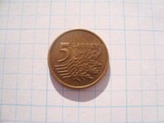 Polska moneta 5 gr grosze rok 1999
