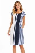 PETIT BATEAU SUKIENKA NA LATO PASKI MARYNARSKA MIDI LEN ROZMIAR UNIWERSLANY