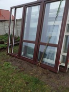 Okno/ witrynę używane z Niemiec 210wys238szer  mahoń Tanio! 