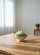 Vintage porcelanowa waza / cukiernica Wedgwood & Co England z łyżką