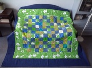 Narzuta-patchwork "Niebiesko-zielona"