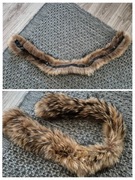 Jenot naturalny 96cm obszycie dopinka kaptura kołnierza