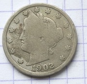 01431 USA 5 centów 1902