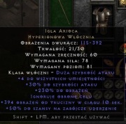 D2R RotW Warlock ARIOCs Needle Igła Diablo 2 Resurrected Nowy Ladder S13