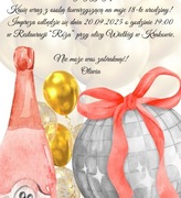 Zaproszenie na 18 urodziny – eleganckie z kopertą