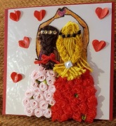 kartka okolicznościowa z kopertą ręcznie robiona. 