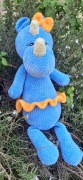 Amigurumi nosorożec, pluszak na szydełku, 60 cm