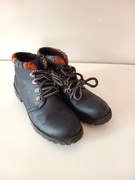 granatowe czarne damskie botki jesienne trapery buty kozaki 40 zimowe