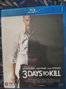 3 DAYS TO KILL 72 GODZINY BLU RAY nowy bez folii Kevin Costner 