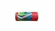 worki na śmieci HDPE 35L 50szt w rolce czerwone