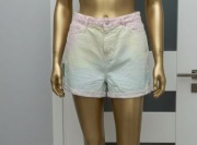 szorty dżinsowe ombre Denim Co L wysoki stan bawełna lato