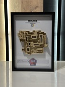 Mapa Mirage z CS2 Counter Strike w ramce 3D