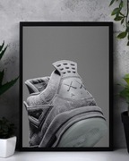 Plakat A3 Nike Kaws x air Jordan 4 retro aesthetic