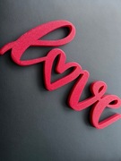 Napis stojący lub do powieszenie love