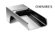Wylewka Omnires CASCADE - piękna mosiężna wylewka wannowa 