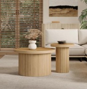 Podwójny okrągły stolik kawowy