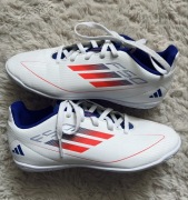 Halówki buty do gry w piłkę nożną Adidas chłopięce białe lekkie 34/21cm 