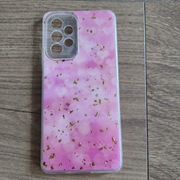 etui pokrowiec futerał case Samsung Galaxy a53 5g pink brokat gold różowe 