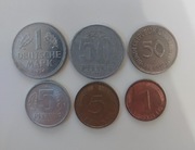 Niemcy monety zestaw: 6 sztuk, różne 