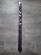 Granatowy krawat męski 