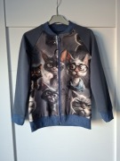 Nowa bluza bomberka zapinana na zamek rozmiar 128 koty