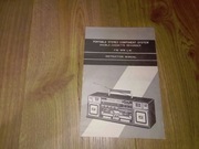 Radiomagnetofon kasetowy FM z kolumnami Instrukcja obsługi lata 80