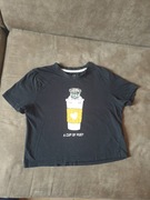 KOSZULKA PEPPERTS CZARNA Z KRÓTKIM RĘKAWEM (ROZMIAR 146/152)