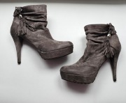 VENEZIA BOTKI SKÓRA NATURALNA beżowe roz 40-41