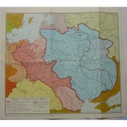 Polska i Litwa w XV w. (1466 r.) - Mapa historyczna