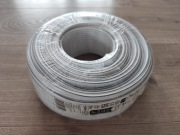 Kabel głośnikowy deleyCON 2x4,0 mm CCA przewód biały nowy 50 m