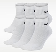 Białe skarpety za kostkę nike 3 pary 