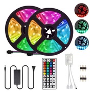 Taśma LED RGB 5050 kolorowa 10m + pilot Bluetooth