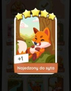 Monopoly GO Zestaw Set 17 Naklejka Karta 5* Najedzony do syta