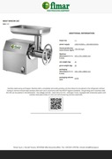 WILK DO MIĘSA UNGER FIMAR MEAT MINCER 22C