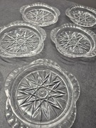 Eleganckie Talerzyki Deserowe z Kryształu – Komplet 6 sztuk