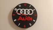 Zegar ścienny z logo AUDI zegarek ozdobny Twoje logo cichy mechanizm