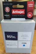Tusz Activejet HP 951XL cyan niebieski 