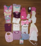 Zestaw ubrań dla dziewczynki rozm. 62-68 