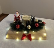 Stroik świąteczny bożonarodzeniowy z Mikołajem 