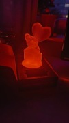 Lampka nocna 3D Miś z sercem LED