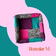 Kolorowe legowisko dla psa lub kota handmade rozmiar M